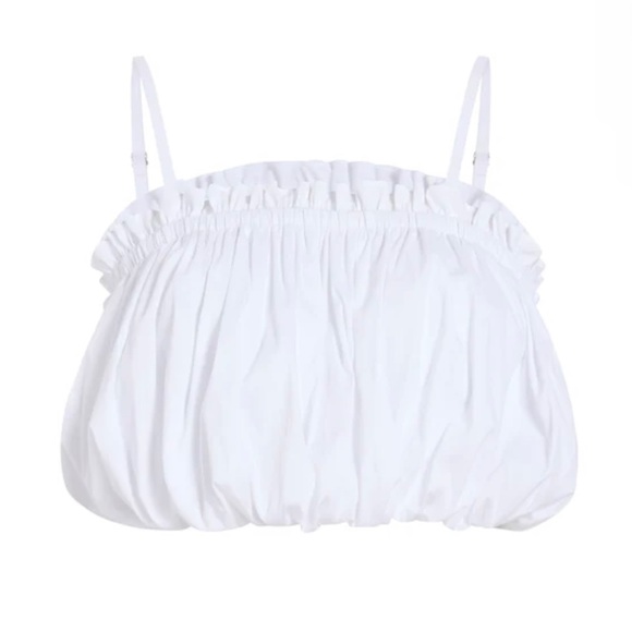 NEW CINQ A SEPT REVOLVE WHITE CROP TOP - Picture 11 of 13